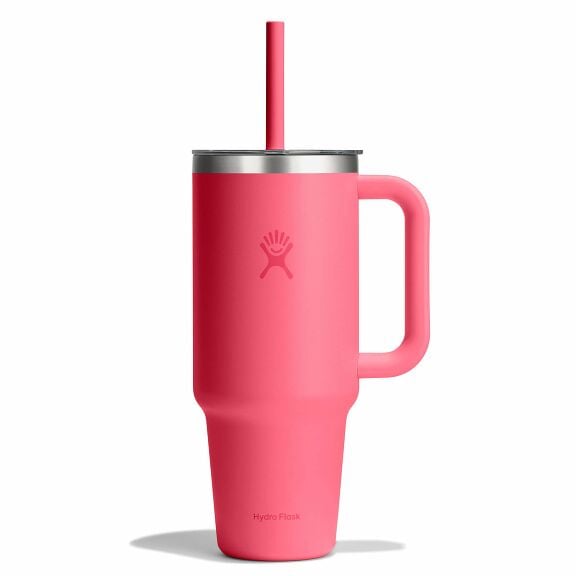 40-oz-travel-tumbler-v4 tt40pscc668-40-oz-travel-tumbler-clear-lid-popstar-pink-straight.jpg